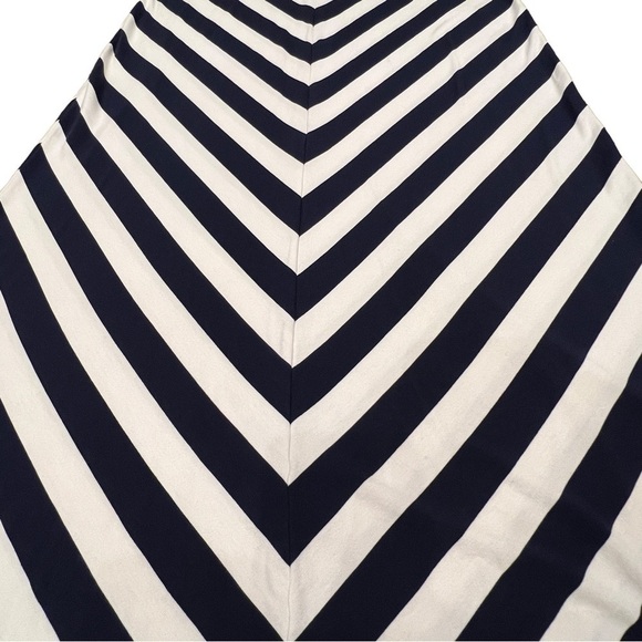 ANN Taylor LOFT Navy and White Striped Maxi Skirt, Size XS - Picture 4 of 9